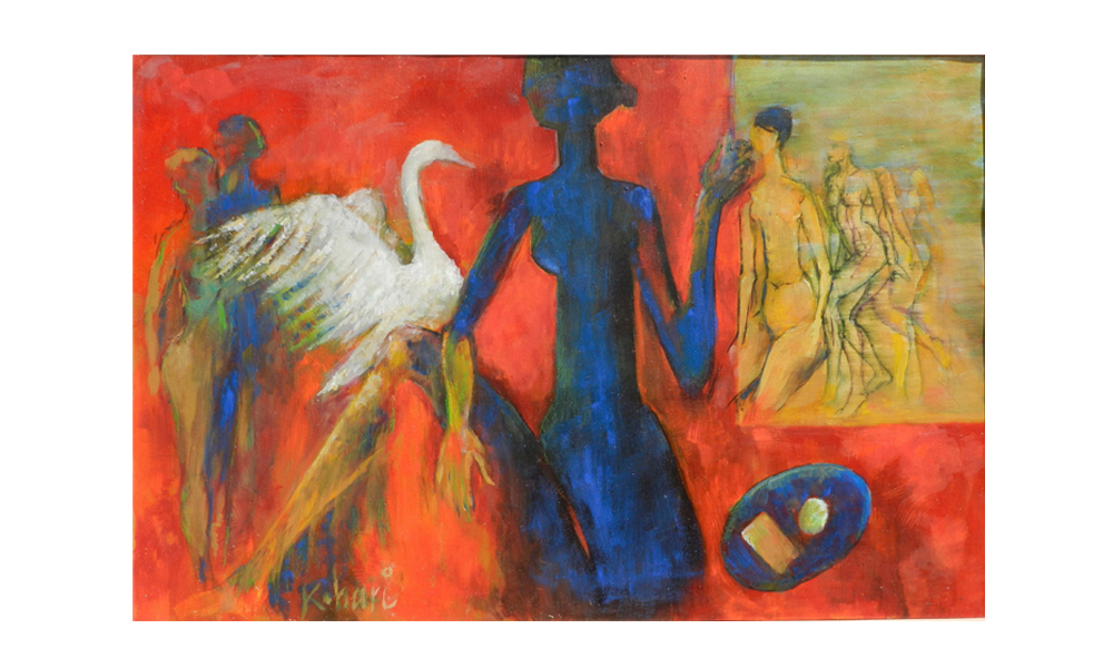Masood Kohari Oil on Canvas 24” X 36”